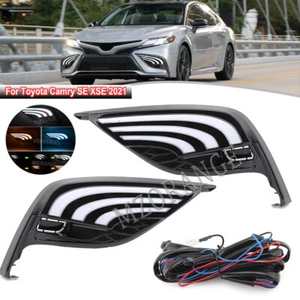 For 2021+ Toyota Camry SE XSE LED Fog Lamp Daytime Running Light DRL Turn Signal - Bild 1 von 12