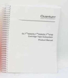 Quantum DLT4000/DLT4500/DLT4700 Cartridge Tape Subsystem Product Manual - Picture 1 of 2