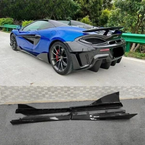 Carbon Fiber Side Skirt Sideskirts For McLaren 540C570S 570GT 15-21 600LT StyleE - Picture 1 of 7
