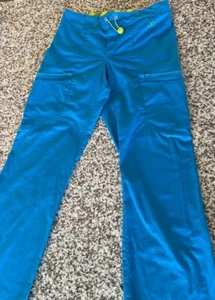 ANTIDOTE WOMENS SCRUB PANTS SMALL AQUA BLUE BLUE - Picture 1 of 2