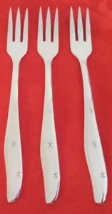 Mar-Crest 18/8 stainless Citation lot of 3 cocktail forks 5 5/8" NM polished - Picture 1 of 4