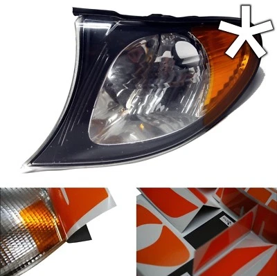 US - Design Folie f. Blinker BMW E46 Facelift Limousine und Touring - Sidemarker - Bild 1 von 3