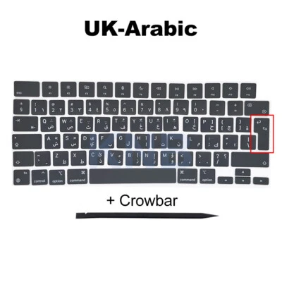 A2442 A2485 Keycaps Keys Arabic For Macbook Pro M1 Pro Max 14" 16" Keycap 2021 - Image 1 of 3
