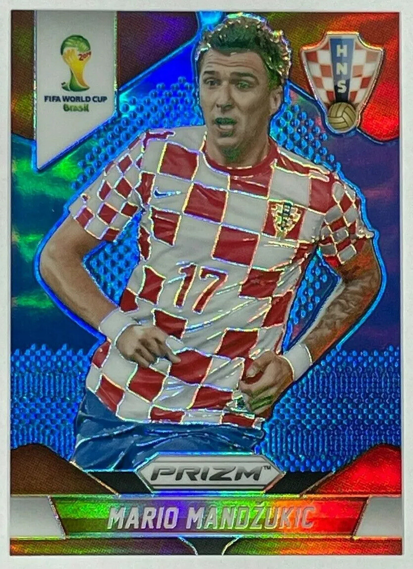 2014 Panini Prizm World Cup Blue Prizm Mario Mandzukic #120 #139/199