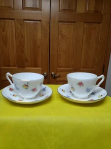 (2) Rose Pansy By Crown Staffordshire. Cup And Saucer. Ex.Condition. England - Picture 1 of 7