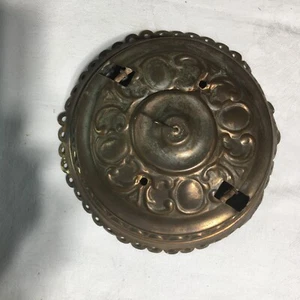 Antique Brass Canopy for Oil Lamp - Picture 1 of 3