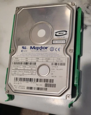 Vintage Maxtor 20GB 5T020H2 3.5" IDE Hard Drive - Tested - Image 1 of 3
