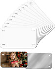120 Pieces ALUMINUM LICENSE PLATE SUBLIMATION BLANKS 4 x 7 MOTORCYCLE TAG