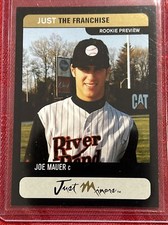 JOE MAUER 2002 JUST MINORS CARD PROTOTYPE RC #JT.BLACK TWINS (Rookie PROSPECT)