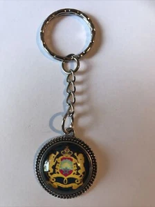 Porte clefs cle fantaisie medaillon Royale Royaume Maroc 🇲🇦lions - Imagen 1 de 2