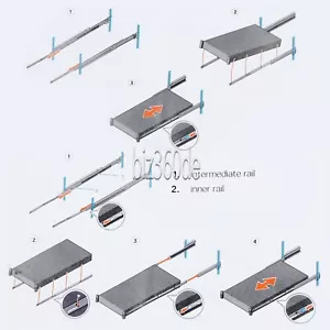1U Sliding Ready Rack Rails für DELL PowerEdge R440 R450 R650XS Servers 08Y3D7 - Picture 1 of 17