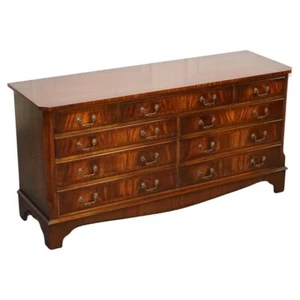 STUNNING VINTAGE BEVAN FUNNEL HARDWOOD SIDEBOARD BANK OF DRAWERS - Picture 1 of 16