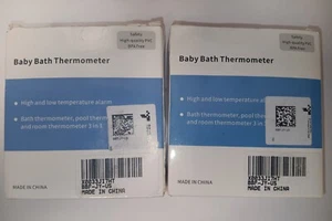 2 Whale Baby Bath Thermometers, BPA-Free. Brand New - Picture 1 of 5