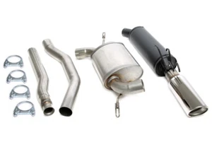 Sistema de escape deportivo tubo de escape 1x100 mm redondo con bordes para Volvo 850 S70 V70 Turbo - Imagen 1 de 2