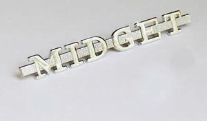 MG Midget Chrome Boot Badge with mountings, MG part number; AHA5683 - Bild 1 von 1