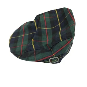 Janie and Jack Boys Newsboy Cap Plaid Green 2T-3 - Picture 1 of 5