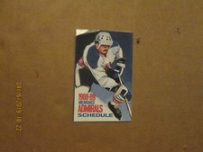 IHL Milwaukee Admirals Vintage Circa 1988-89 Team Logo Hockey Pocket Schedule