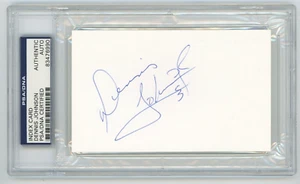 Dennis Johnson Signed Index Card (PSA) Boston Celtics Basketball NBA - Picture 1 of 2