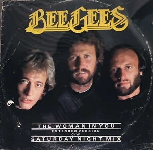 Bee Gees ~ The Woman In You Extended Version / Saturday Night Mix 1983 VG+ - Picture 1 of 2