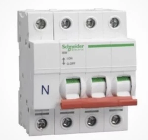 VAT INC Schneider Main Switch 125 Amp 125A Acti9 3P+N 125A SEA91253N (62) - Picture 1 of 1