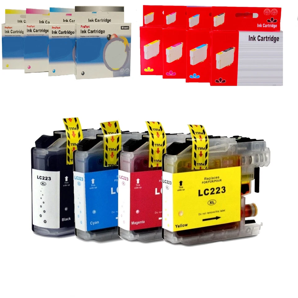 LC-223 KIT CARTUCCIA COMPATIBILE NO ORIGINALE PER BROTHER BK C M Y