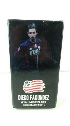 Diego Fagundez New England Revolution #14 Midfielder Bobblehead Revs Soccer New Cover