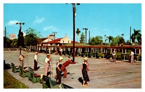 CARTOLINA - Shuffleboard Courts Civic Center Lakeland Florida LK.3 Ridge - Foto 1 di 6