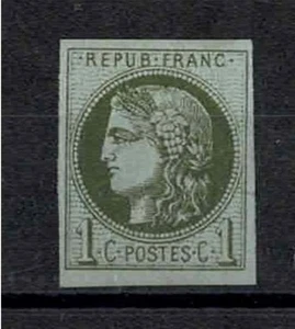 FRANCE STAMP TIMBRE YVERT N° 39  " CERES BORDEAUX 1c OLIVE " NEUF xx TB A002 - Imagen 1 de 2
