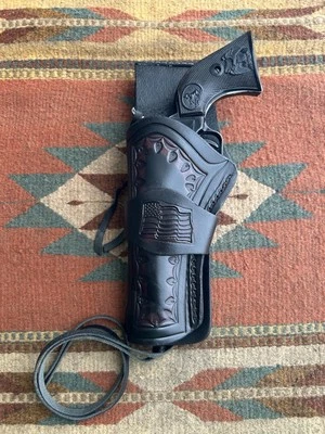 MANO IZQUIERDA Heritage Rough Rider Ruger Wrangler 4.75" Western Drop Funda Bandera Foto 1 de 4