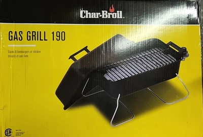 Char-Broil Tabletop Portable Gas Grill 190 w/ Folding Legs Fits 8 Burgers New - Image 1 of 2