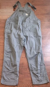 Carhartt rugged flex canvas Grey bib overalls 50x32 - Bild 1 von 11