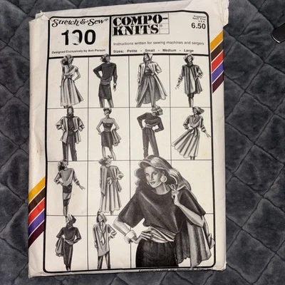 VTG Stretch & Sew #100 Person Compo-Knits Dress Top Skirt Jacket Pattern FUN UCF - Image 1 of 2