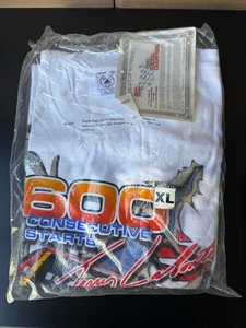 T-shirt NOS vintage uomo taglia XL Terry Labonte 600 Starts DELTA punto singolo SIGILLATA - Foto 1 di 4