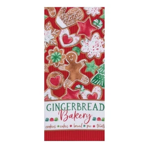 Sweet Gingerbread Bakery Cakes Cookies Holiday Dual Purpose Kitchen Terry Towel - Picture 1 of 1