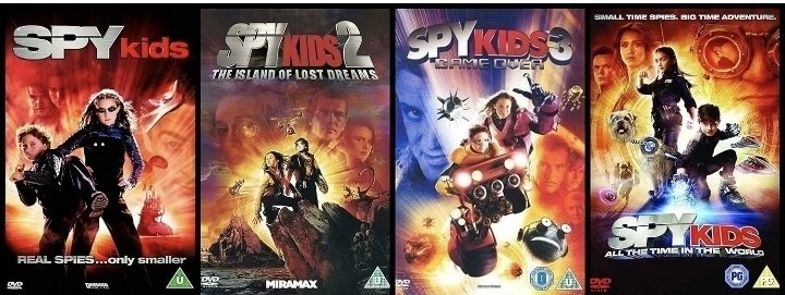 SPY KIDS Quadrilogy 1-4 DVD Complete Collection Part 1 2 3 4 Movie Film New R2 - Image 1 of 1