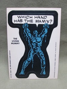 Pegatina Living Mummy 1975 vintage Topps Marvel cómic superhéroes tarjeta héroe - Imagen 1 de 2