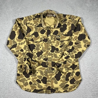 Camisa Remington De Colección Para Hombre Talla L Camuflada Caza Exterior Abotonada EE. UU. 90s Foto 1 de 4