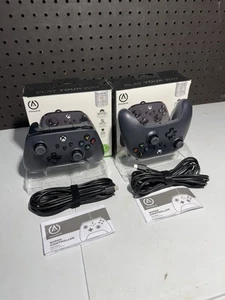 Xbox One, Series X/S Power A Enhanced, Sliver Wired Controllers In Black - Picture 1 of 7