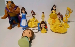 Disney Beauty And The Beast Disney & McDonald's Happy Meal Toys2"-4" Lot Of 9 - Picture 1 of 9