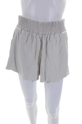 Ramy Brook Womens Elastic Waistband Faux Leather SHorts White Size Small - Image 1 of 4
