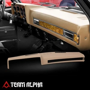 Fits 1981-1991 Chevy/GMC C/K/R/V Suburban Molded Dash Skin Cover Overlay Cap Tan - Picture 1 of 6