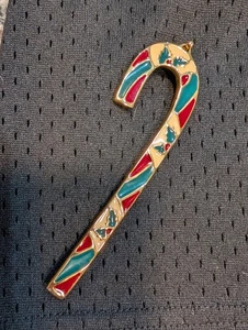 Wallace 1982 Natale Verde Invernale Bastone Candy Canna Decorazione Natalizia Vintage - Foto 1 di 3