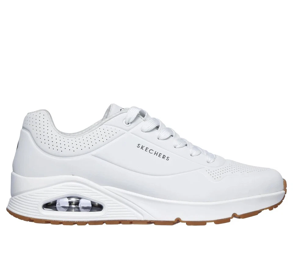 Scarpe Skechers Uno - Stand On Air Taglia 42 Cod 52458-WHT Bianco