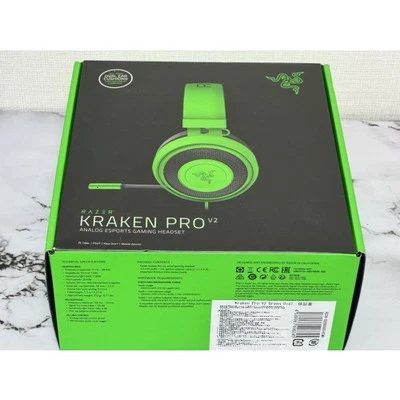 Razer Kraken Pro V2 Analog Gaming Headset for PC/Xbox One/PS4 Green Oval used - Image 1 of 4