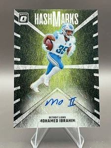 MOHAMED IBRAHIM #HM-MIM HashMarks Prizm AUTO 2024 Donruss Optic Lions SP - Picture 1 of 5