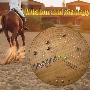Table Games Scratched Horses Game Made Horse Racing Home Party Lucky Dice - Picture 1 of 9