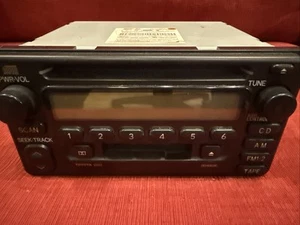 Toyota OEM AM FM CD Cassette Radio 86120-2B680 Highlander Celca Rav - Picture 1 of 10