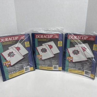 Duraclip 报告封面 三 5 包 耐用红衣主教 全新 — 第 1/3 张图片