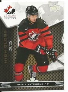 2018-19 Upper Deck UD Boris Katchouk Team Canada High Gloss Card #12 Mint 20/25