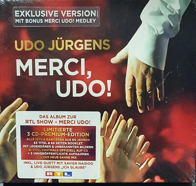 Udo Jürgens  - Merci Udo - Limitierte 3 CD-Premium Edition NEU & OVP - Bild 1 von 2